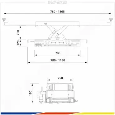 AC Hydraulic Scherenheber / Achsheber SD26PHL-W für Elektroautos